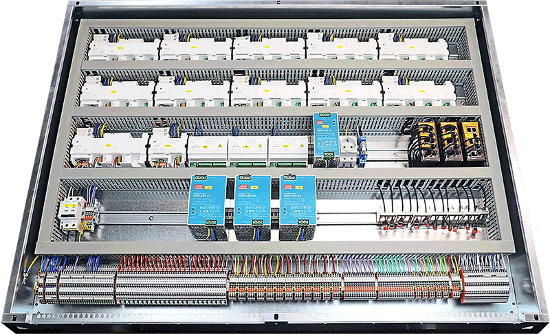 Systemverteiler verdrahtet